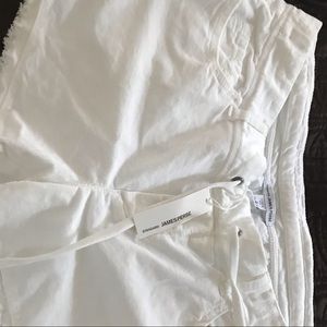 James Perse cotton new white shorts size 3